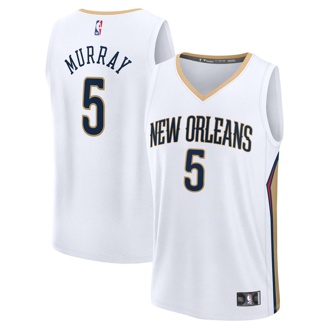 Dejounte Murray New Orleans Pelicans Fanatics Fast Break Replica Player Jersey - Association Edition - White