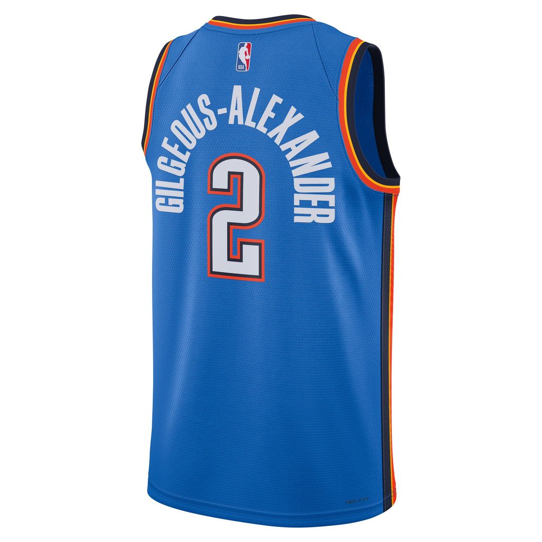 Shai Gilgeous-Alexander Oklahoma City Thunder Nike Unisex Swingman Jersey - Icon Edition - Blue