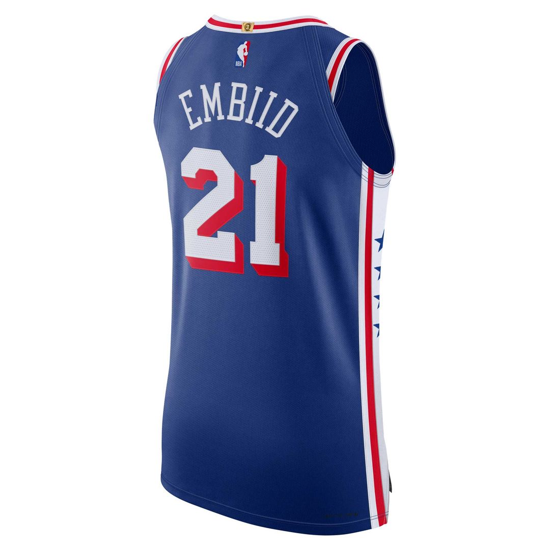 Joel Embiid Philadelphia 76ers Nike Authentic Jersey - Icon Edition - Royal