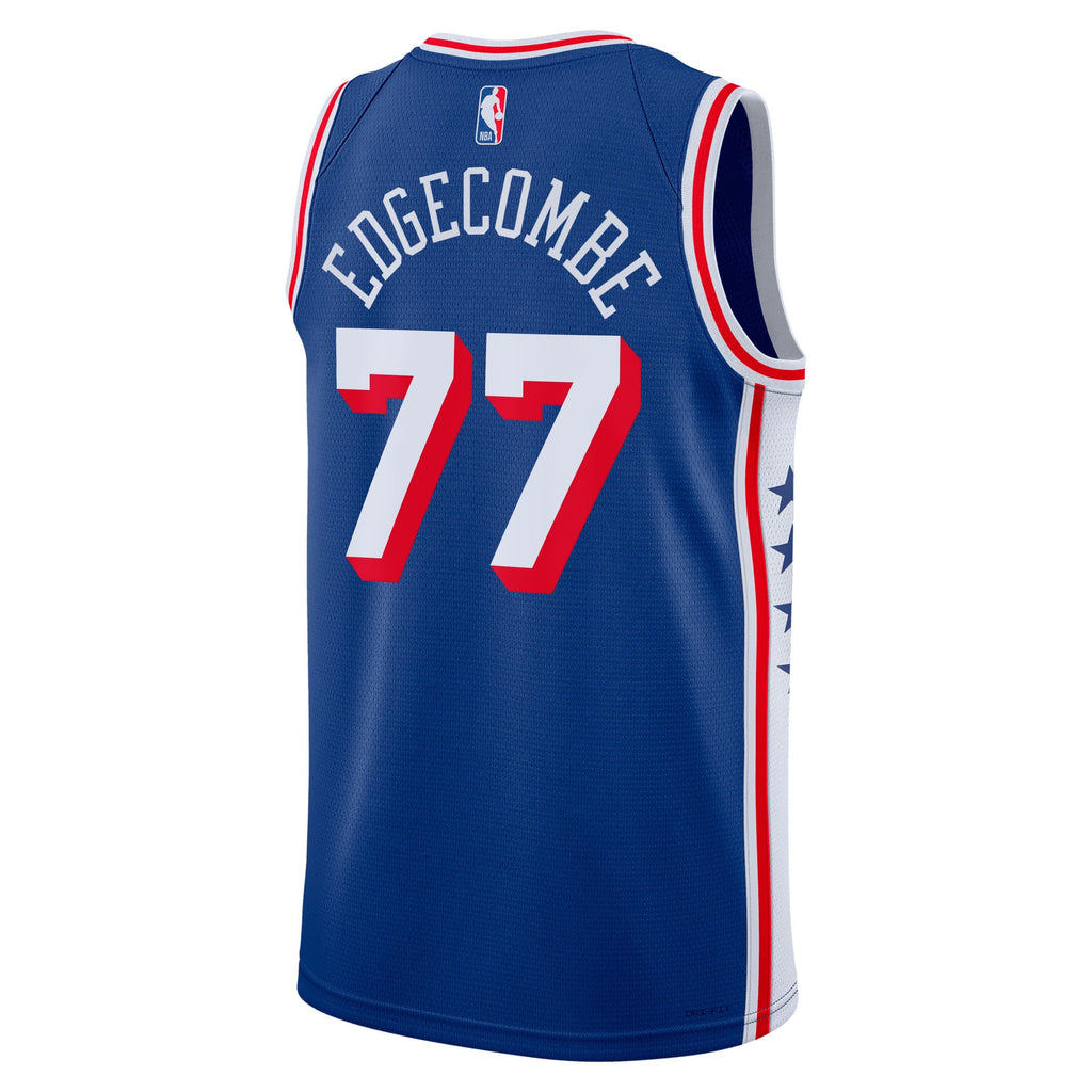 VJ Edgecombe Philadelphia 76ers Icon Edition Swingman Jersey - Royal - Youth