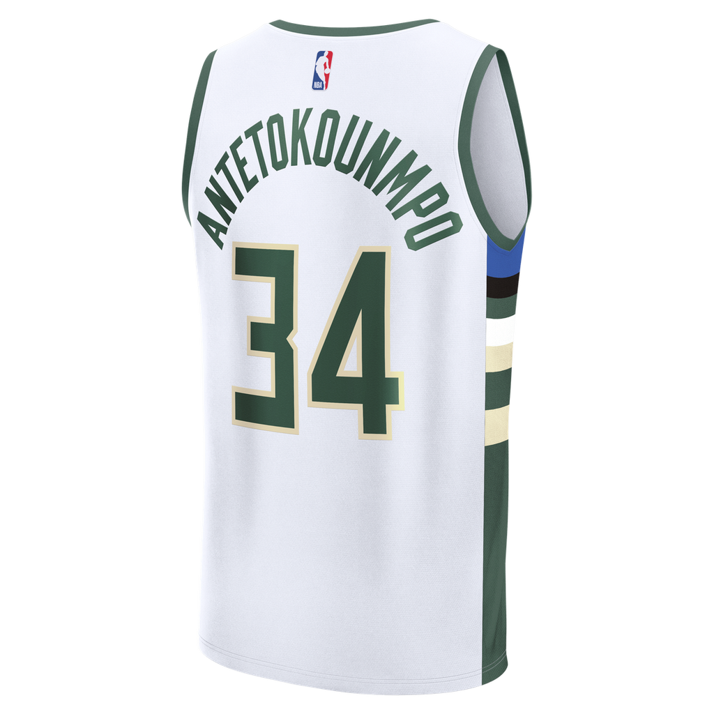 Giannis Antetokounmpo Milwaukee Bucks Fanatics Fast Break Replica Player Jersey - Association Edition - White