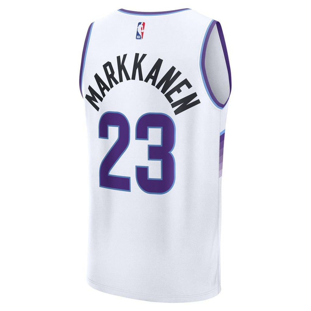 Lauri Markkanen Utah Jazz Fanatics Youth Fast Break Replica Jersey - Association Edition - White
