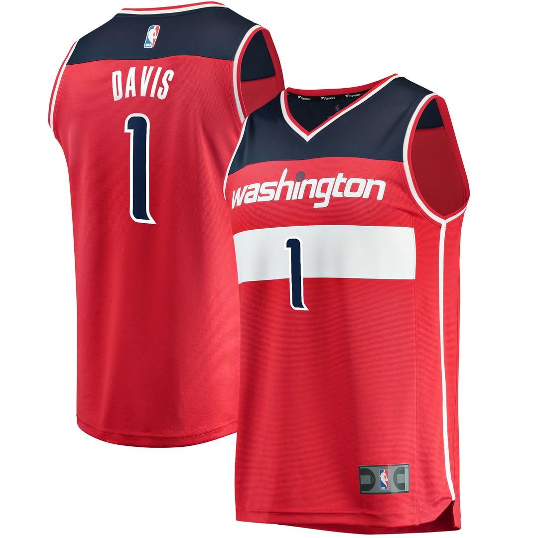 Johnny Davis Washington Wizards Fanatics Youth Fast Break Replica Jersey - Icon Edition - Red