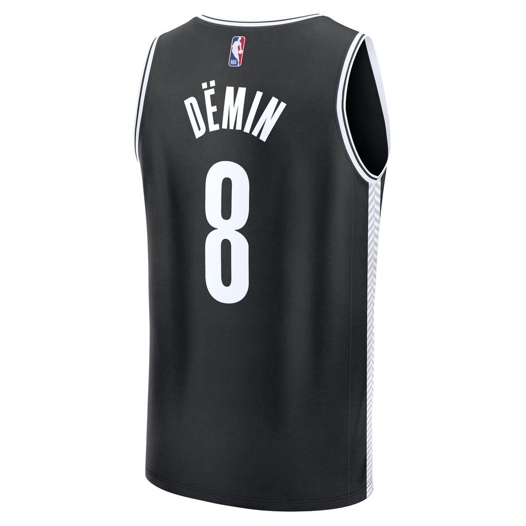Egor Dëmin Brooklyn Nets Fanatics Fast Break Replica Jersey - Black - Icon Edition