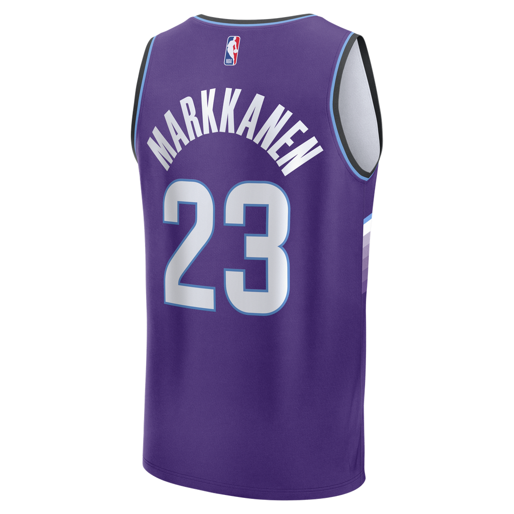 Lauri Markkanen Utah Jazz Fanatics Youth Fast Break Replica Jersey - Icon Edition - Purple