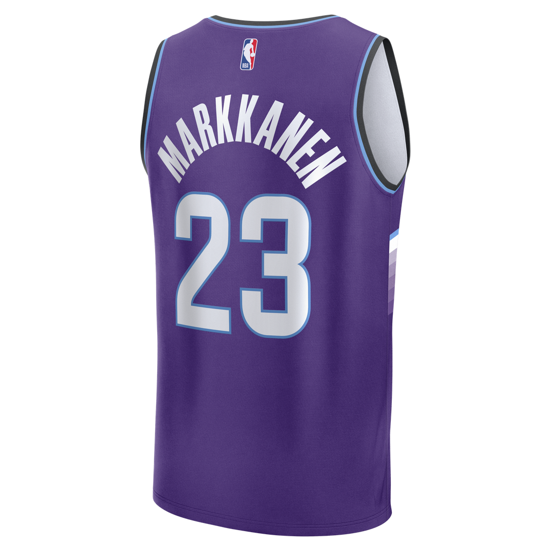 Lauri Markkanen Utah Jazz Fanatics Youth Fast Break Replica Jersey - Icon Edition - Purple