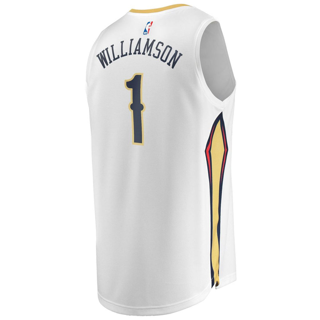 Zion Williamson New Orleans Pelicans Fanatics Replica Fast Break Jersey White - Association Edition