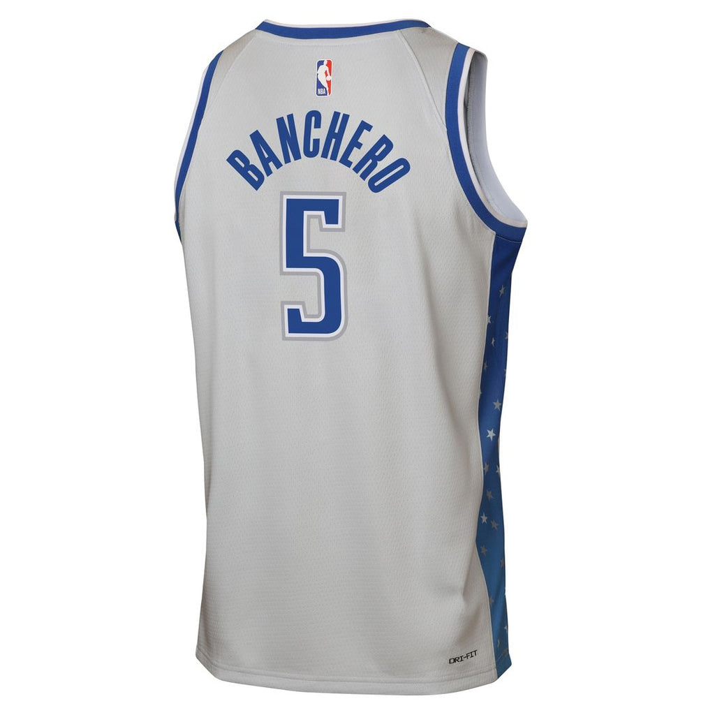 Paolo Banchero Orlando Magic Nike Youth 2025/26 City Edition Swingman Jersey - Silver
