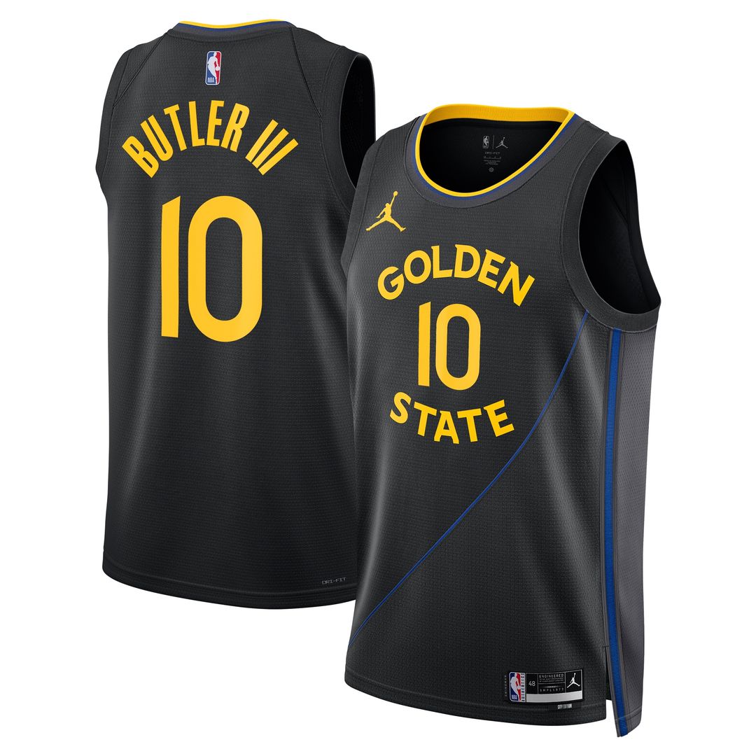 Jimmy Butler Golden State Warriors Jordan Brand Unisex Swingman Jersey - Statement Edition - Black