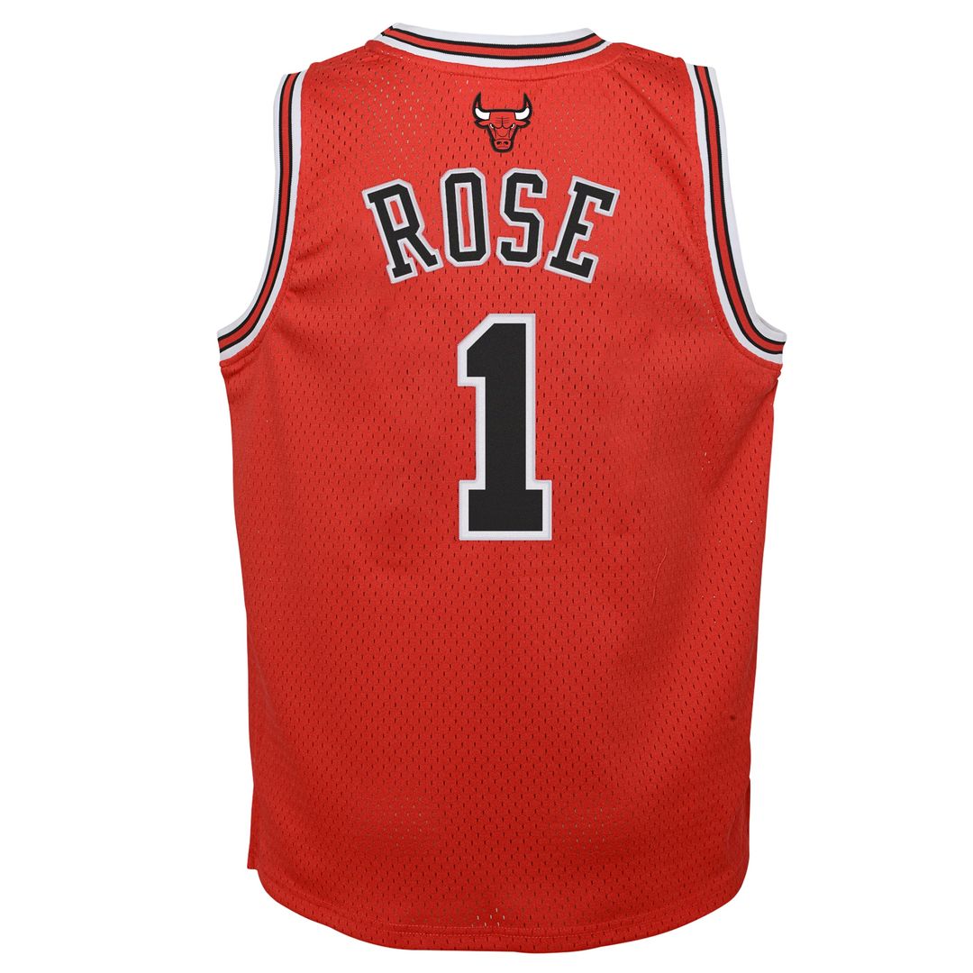 Derrick Rose Chicago Bulls Mitchell & Ness Youth 2008/09 Hardwood Classics Swingman Jersey - Red