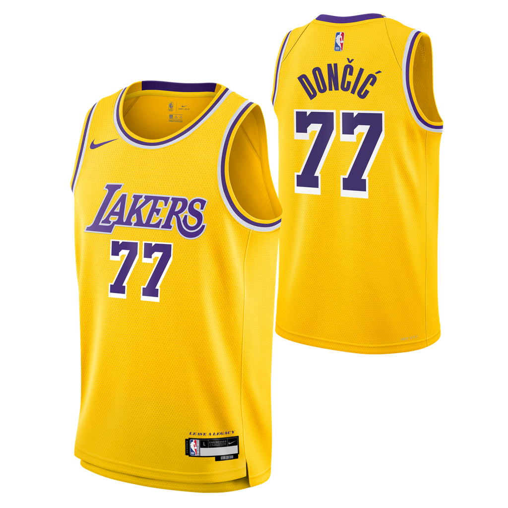 Luka Dončić Los Angeles Lakers Nike Youth Swingman Jersey - Icon Edition - Gold