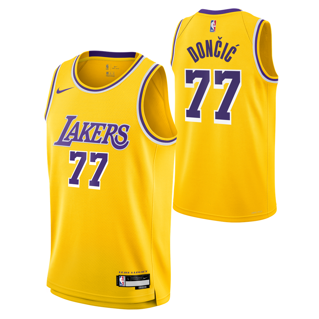 Luka Dončić Los Angeles Lakers Nike Youth Swingman Jersey - Icon Edition - Gold