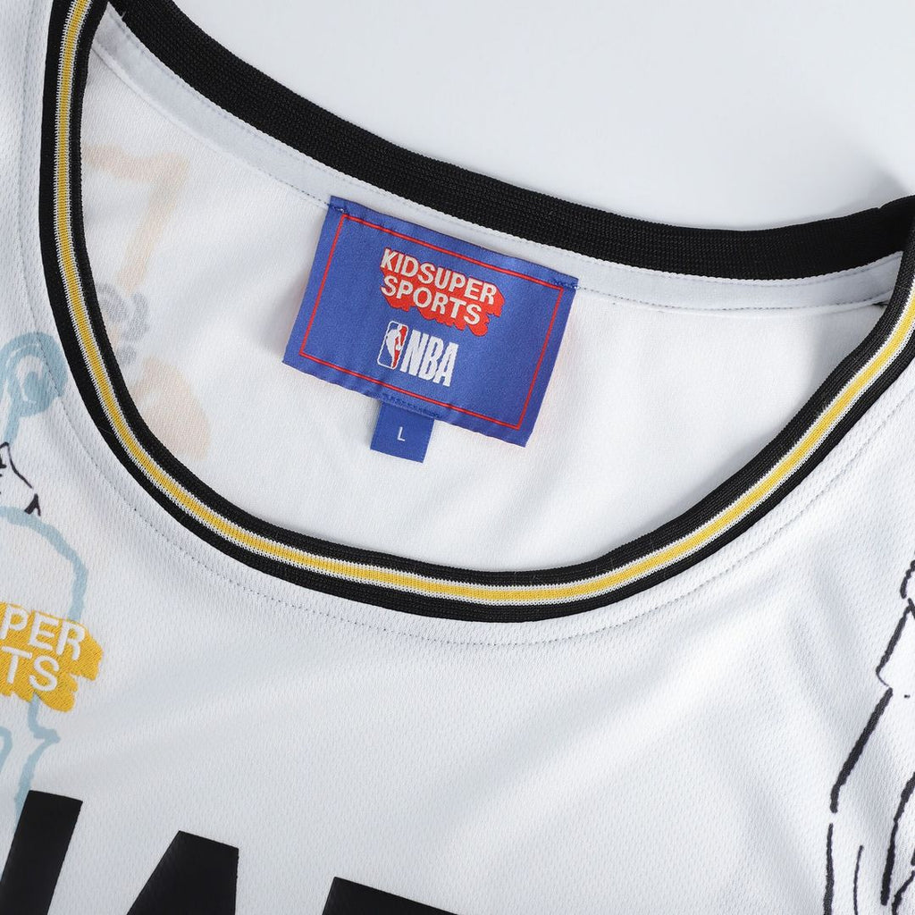 Utah Jazz NBA & KidSuper Studios by Fanatics Unisex Hometown Jersey - White