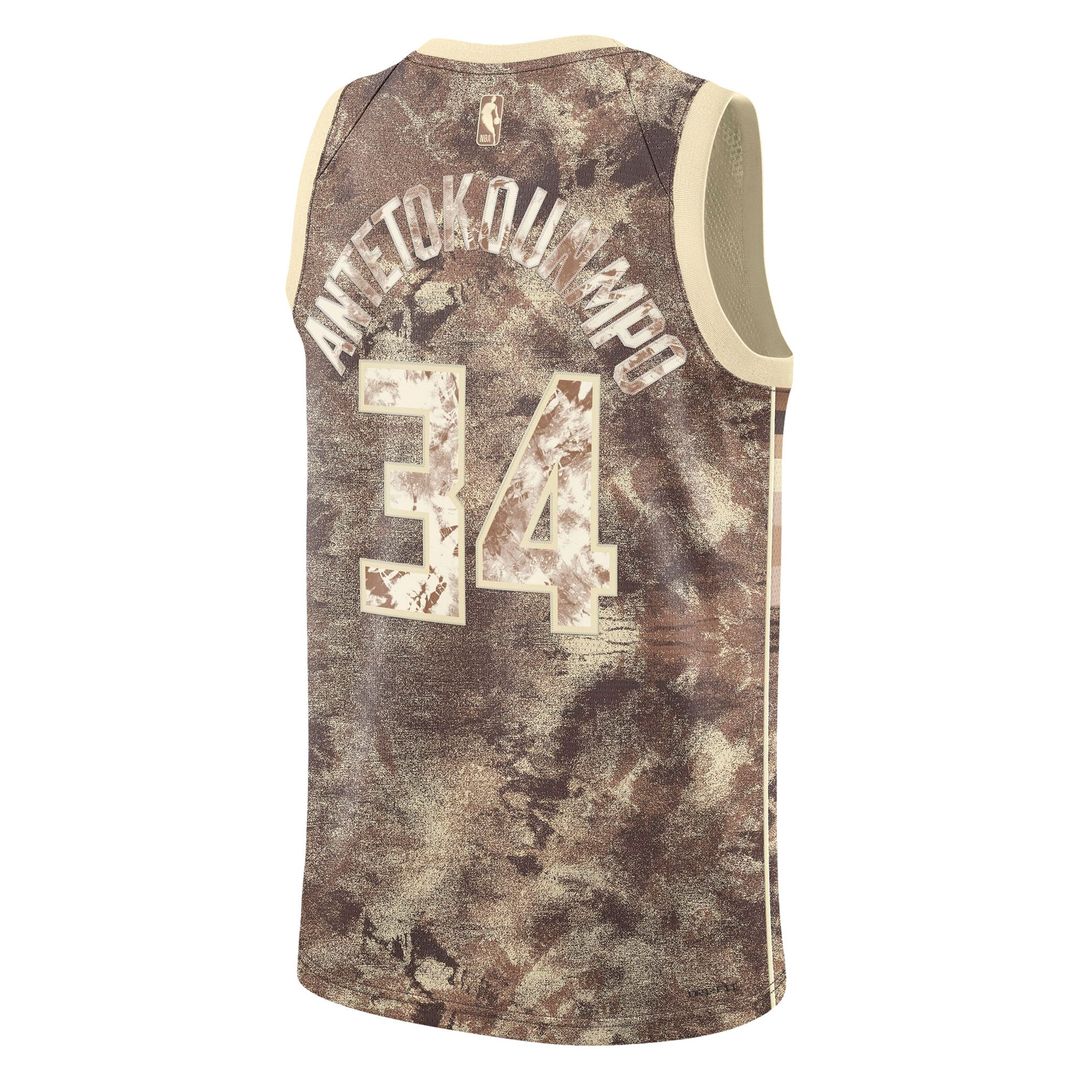 Giannis Antetokounmpo Milwaukee Bucks Nike Unisex Select Series Swingman Jersey - Brown
