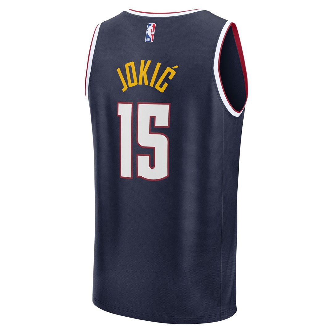 Nikola Jokic Denver Nuggets Fanatics Youth Fast Break Replica Player Jersey - Icon Edition - Navy