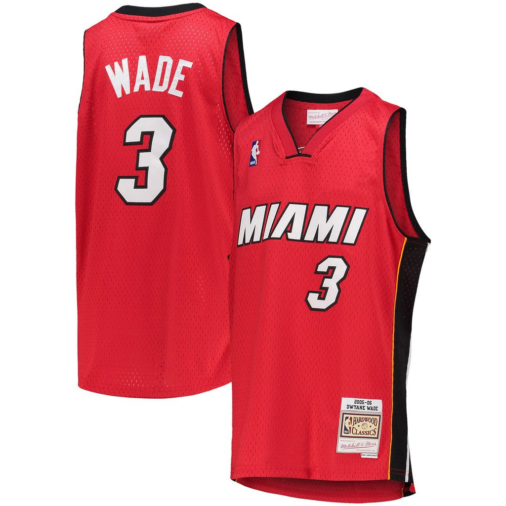 Dwyane Wade Miami Heat Mitchell & Ness Youth 2005/06 Hardwood Classics Swingman Jersey - Red