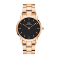 Iconic Link Black Rose Gold