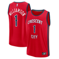 Zion Williamson New Orleans Pelicans Fanatics Youth Fast Break Player Jersey - Statement Edition - Red