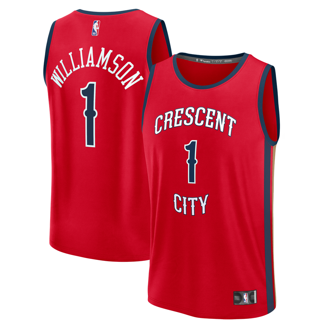 Zion Williamson New Orleans Pelicans Fanatics Youth Fast Break Player Jersey - Statement Edition - Red