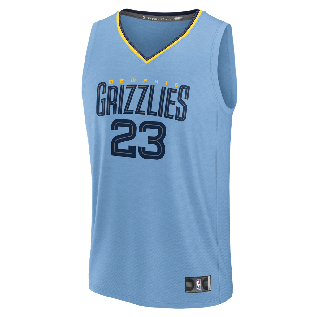 Cedric Coward Memphis Grizzlies Fanatics Fast Break Replica Player Jersey - Statement Edition - Light Blue
