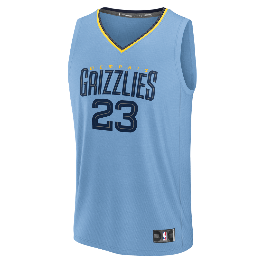 Cedric Coward Memphis Grizzlies Fanatics Fast Break Replica Player Jersey - Statement Edition - Light Blue