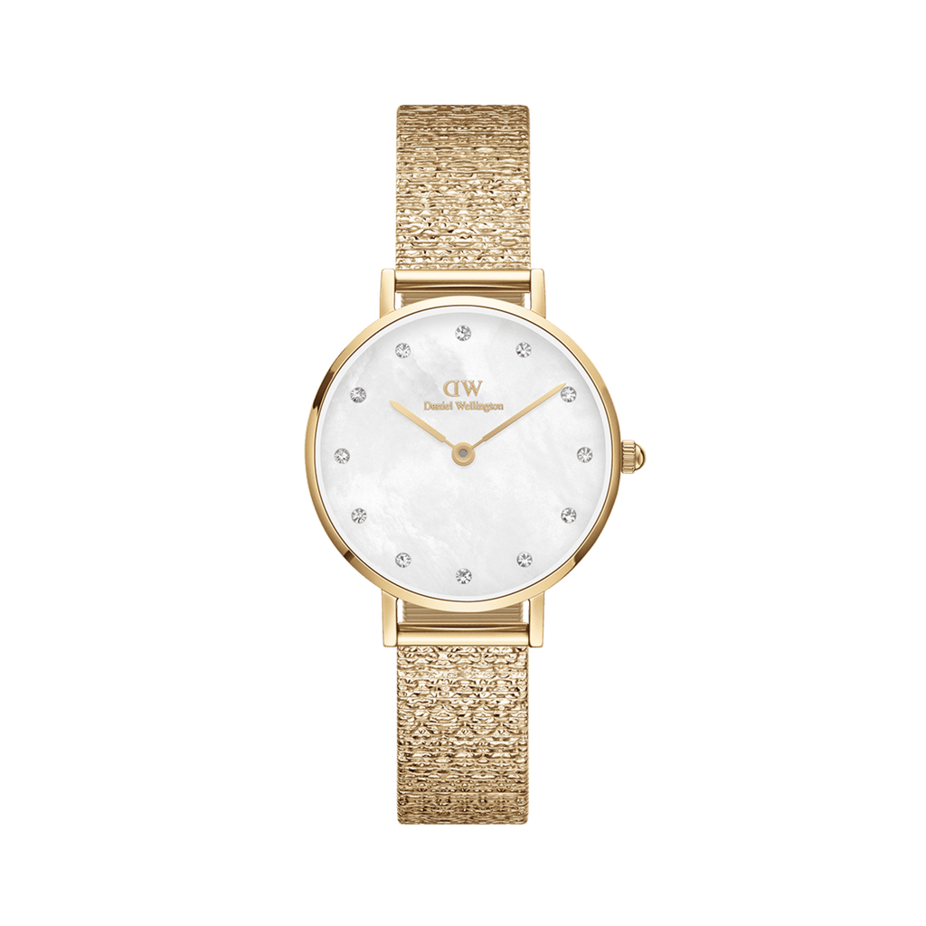 Petite Lumine Pressed Piano White MoP Gold