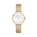 Petite Lumine Pressed Piano White MoP Gold