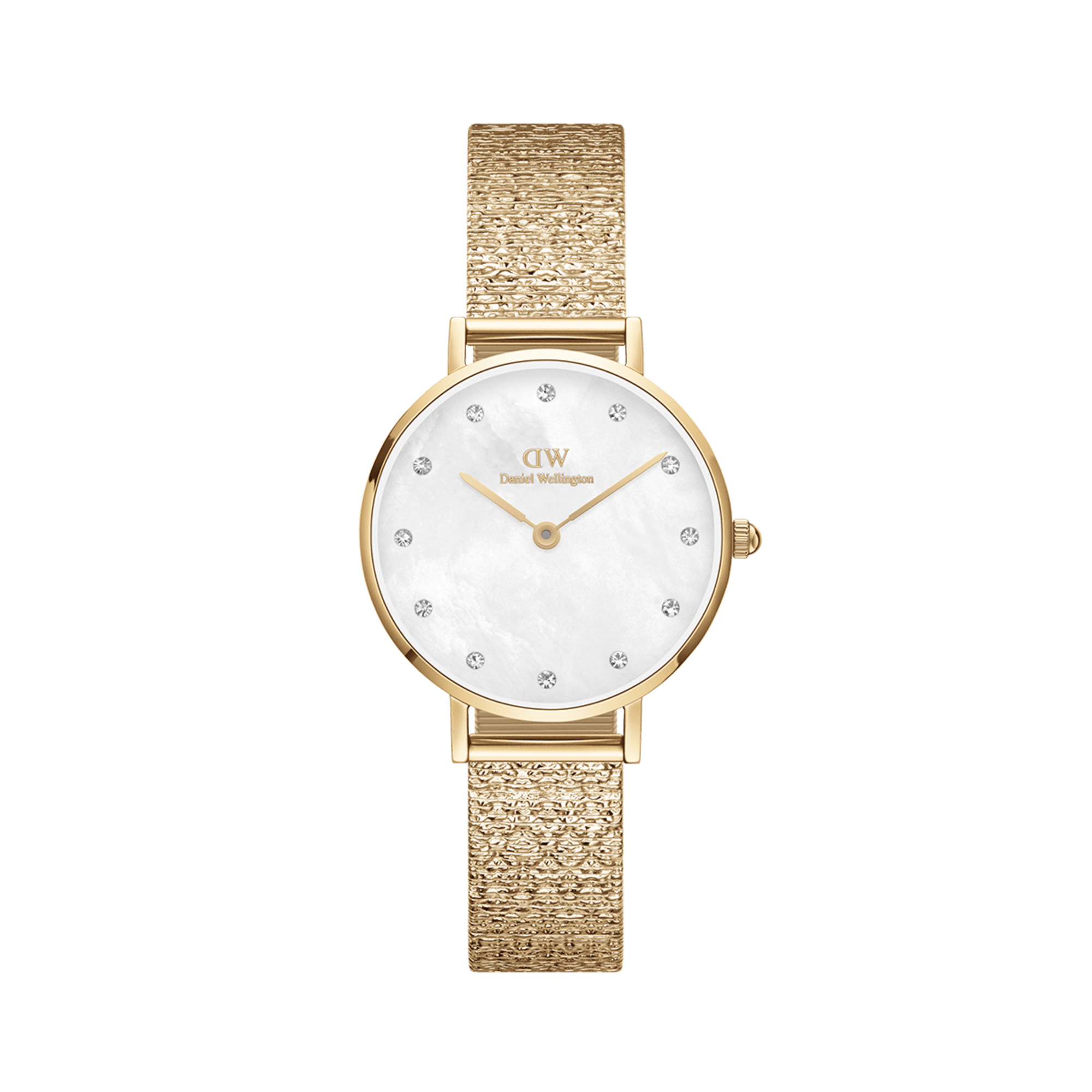 Petite Lumine Pressed Piano White MoP Gold