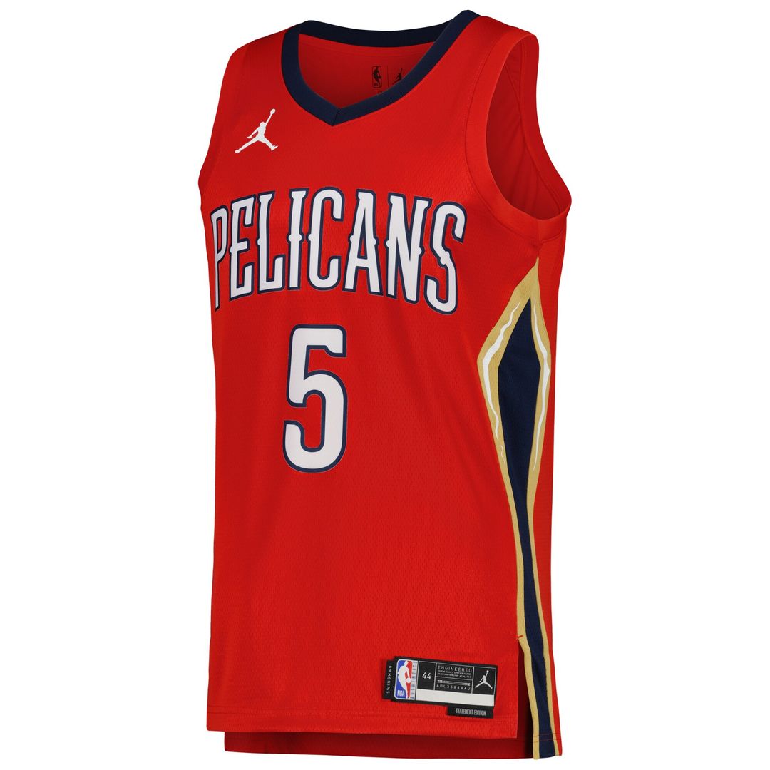 Herbert Jones New Orleans Pelicans Jordan Brand Unisex Swingman Jersey - Statement Edition - Red