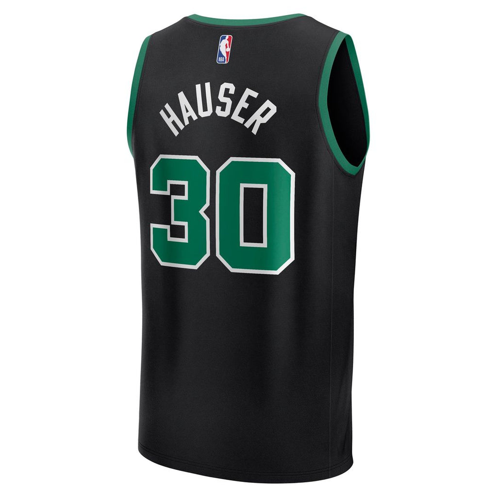 Sam Hauser Boston Celtics Fanatics Fast Break Replica Player Jersey - Statement Edition - Black
