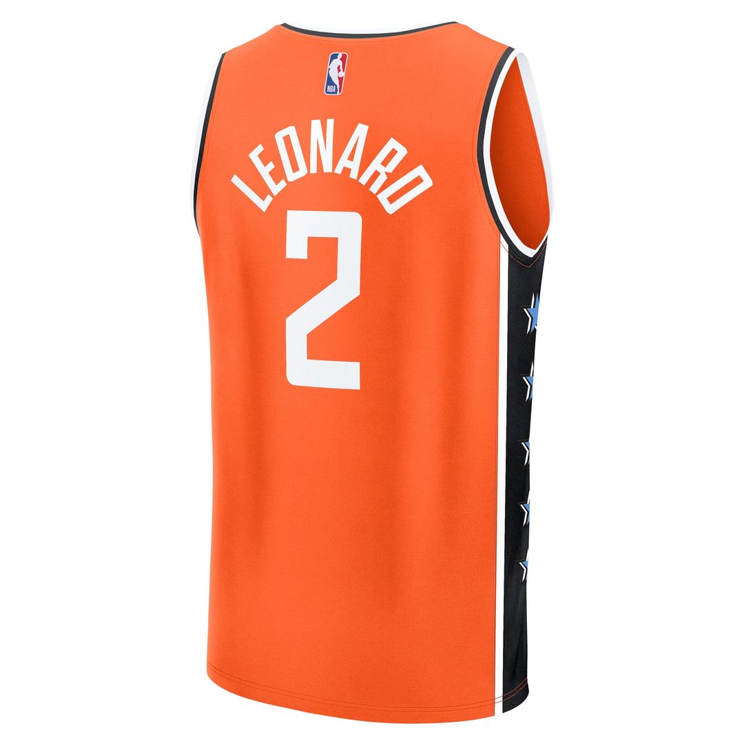 Kawhi Leonard LA Clippers Fanatics 2025/26 City Edition Fast Break Jersey - Orange