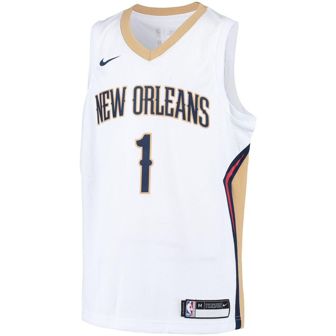 Zion Williamson New Orleans Pelicans Nike Youth Swingman Player Jersey - Association Edition - White