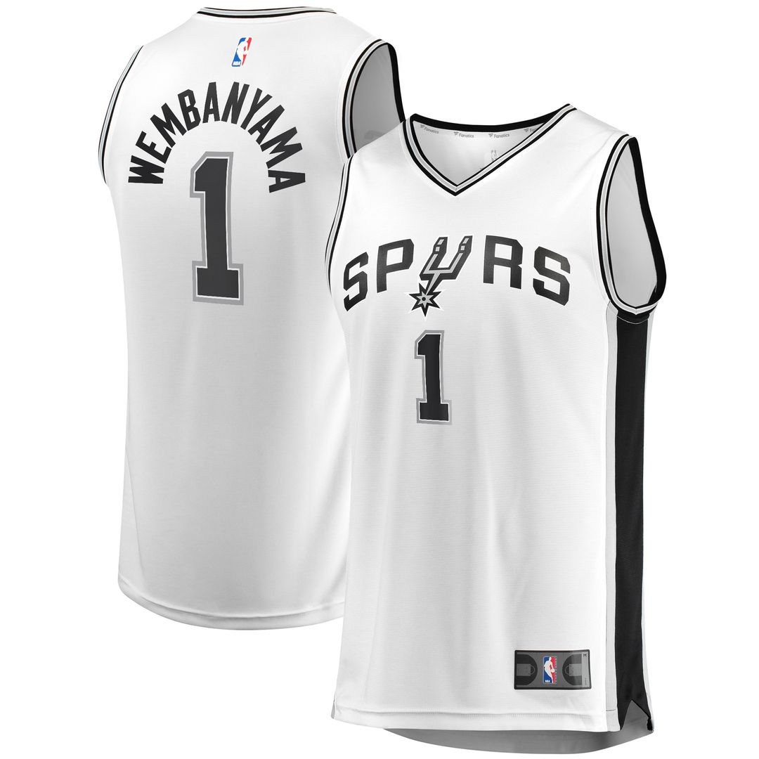 Victor Wembanyama San Antonio Spurs Fanatics Youth Fast Break Replica Player Jersey - Association Edition - White