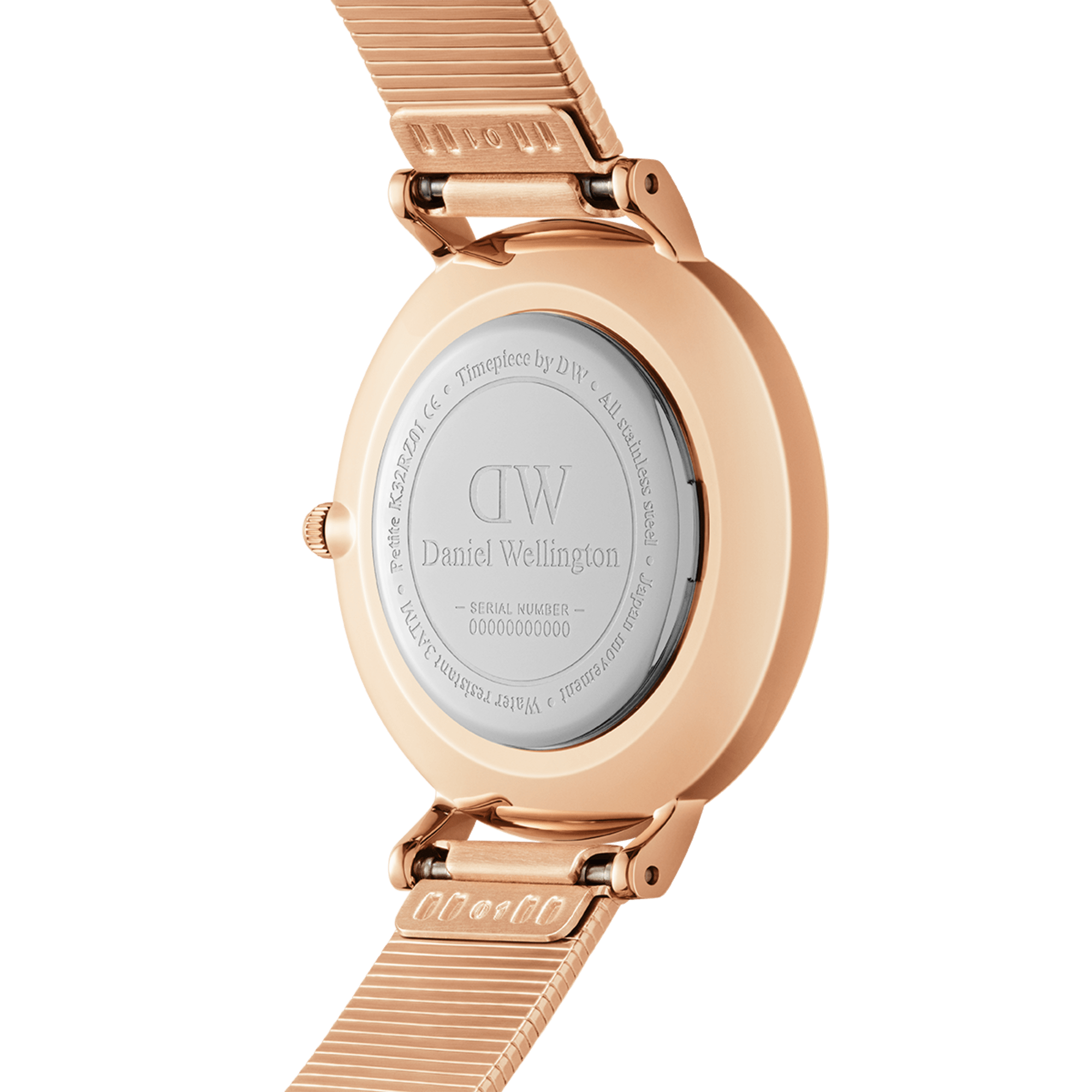 Petite Lumine Pressed Piano Black MoP Rose Gold
