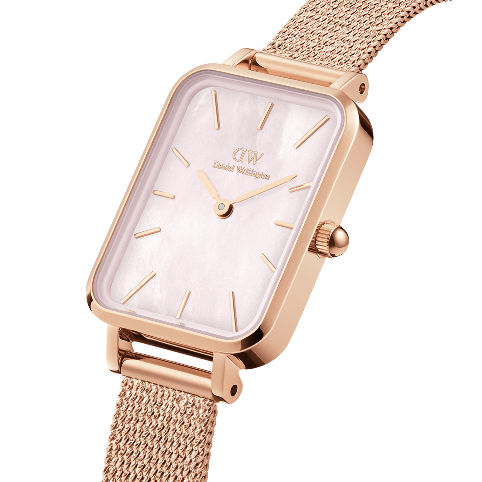 Quadro Pressed Melrose Pink MoP Rose Gold