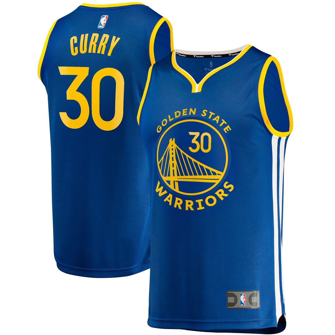 Stephen Curry Golden State Warriors Fanatics Big & Tall Fast Break Player Jersey - Royal - Icon Edition