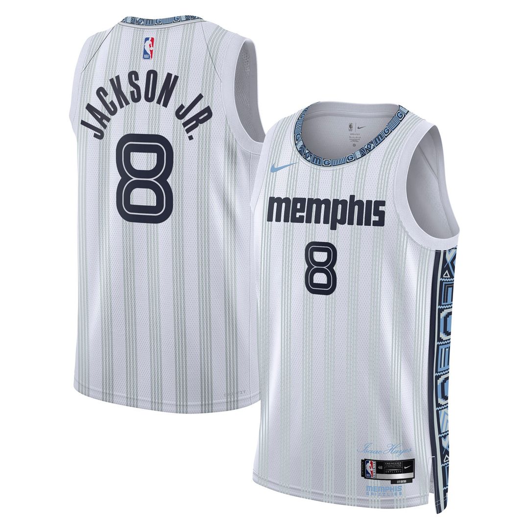 Jaren Jackson Jr. Memphis Grizzlies Nike Unisex 2025/26 Swingman Jersey - White - City Edition