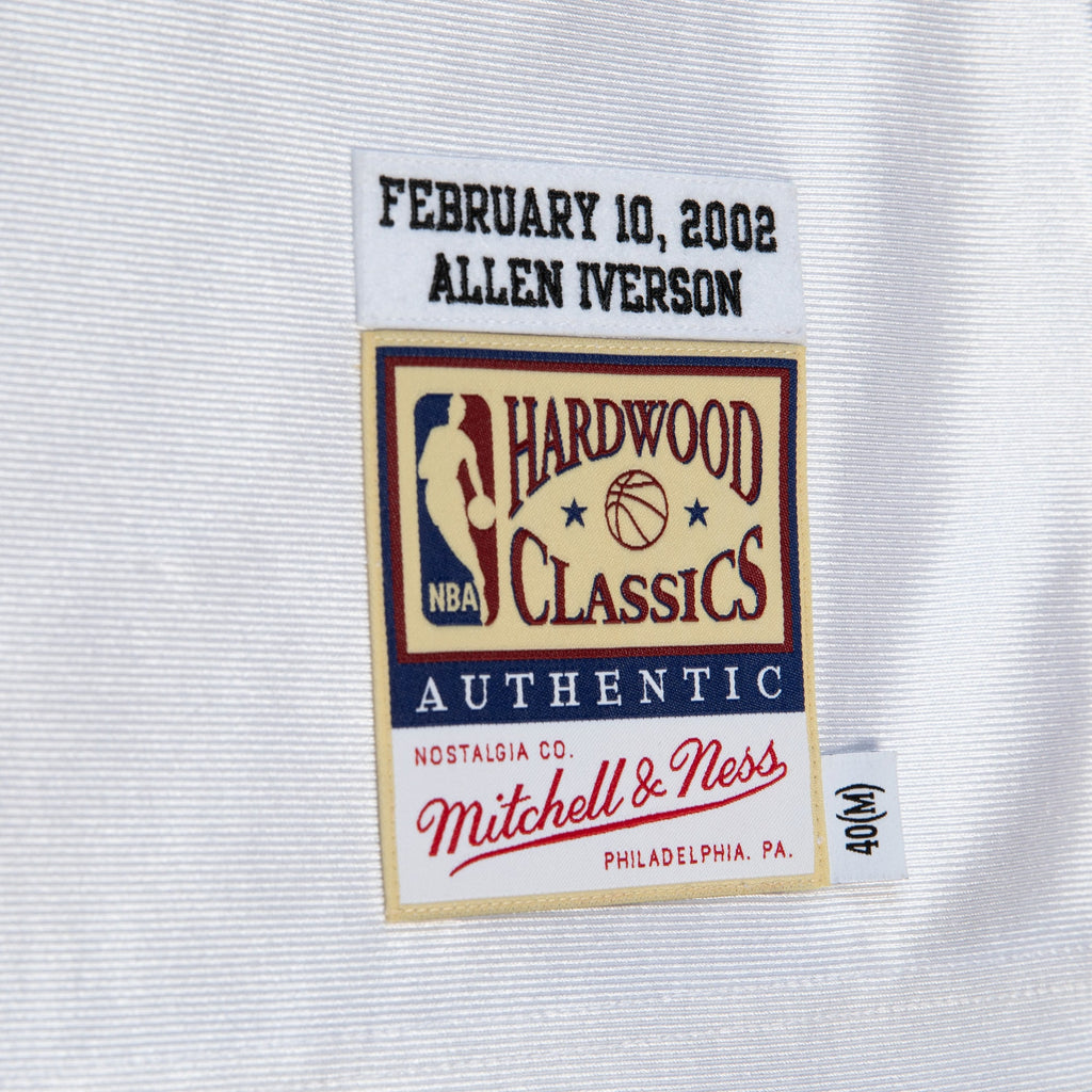 Allen Iverson Philadelphia 76ers 2002 All-Star East Authentic Jersey - White