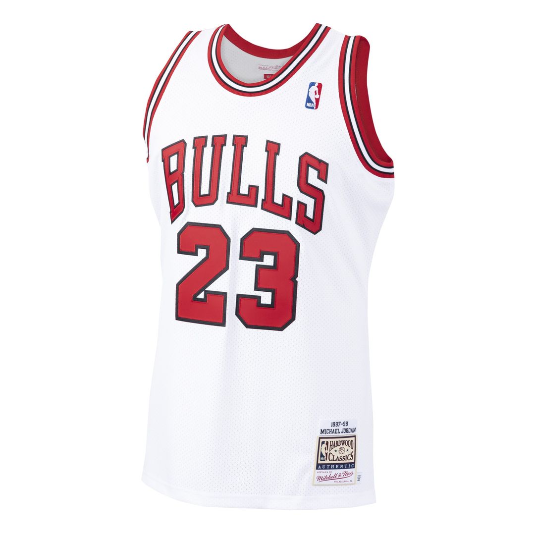 Michael Jordan Chicago Bulls Mitchell & Ness 1997/98 Hardwood Classics Authentic Jersey - White