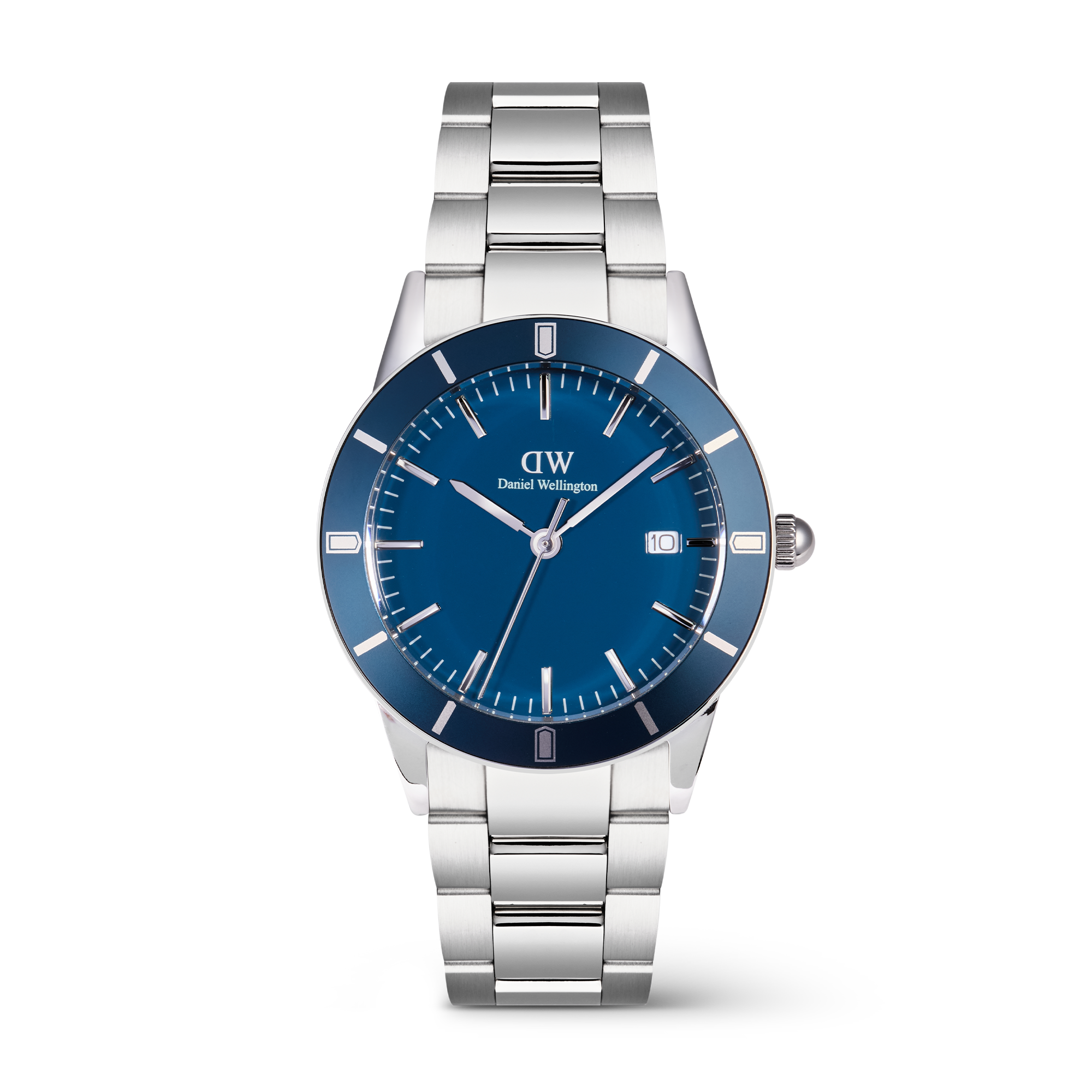 Iconic Paradigma Link Blue Enamel Silver