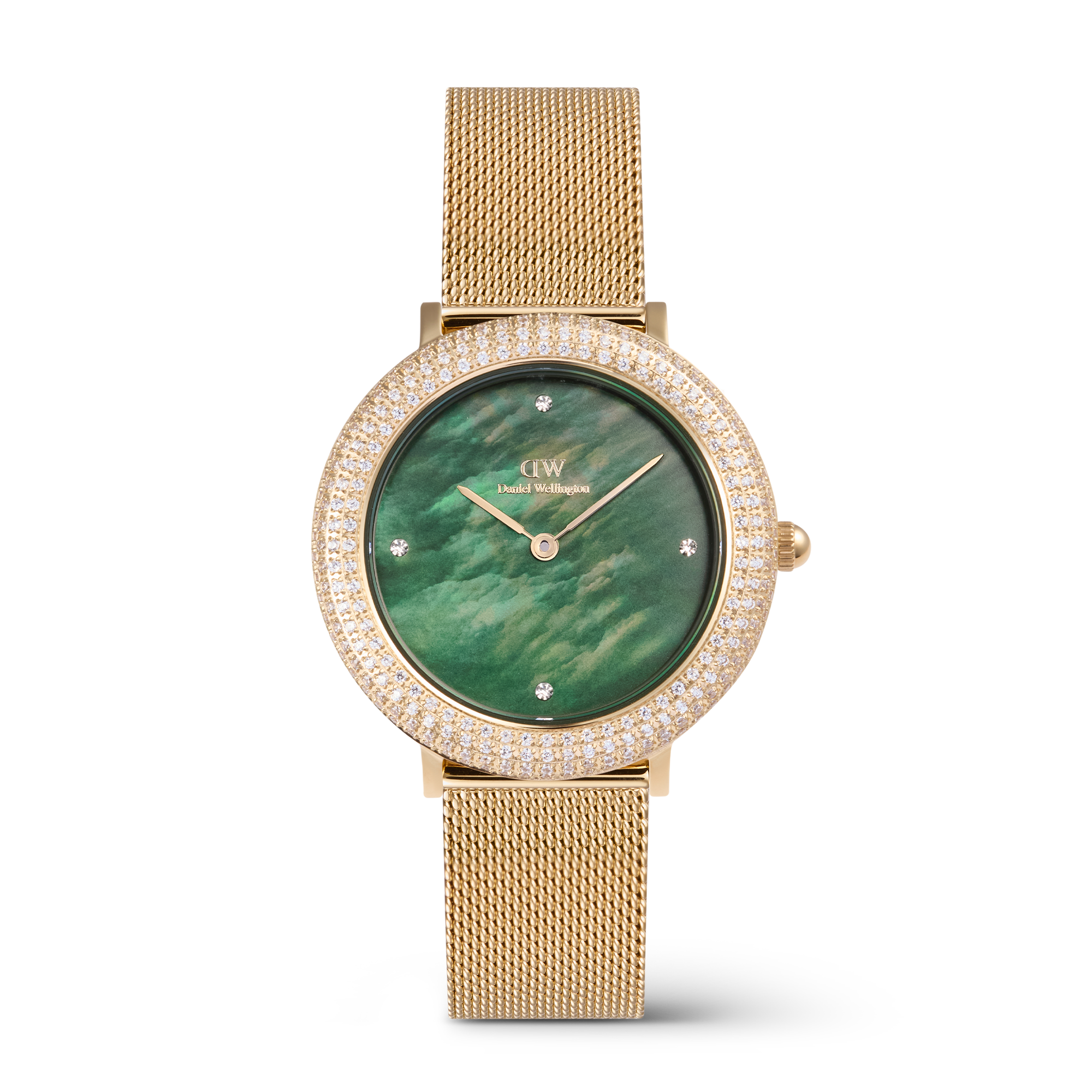 Crystalline Bezel Evergold Green