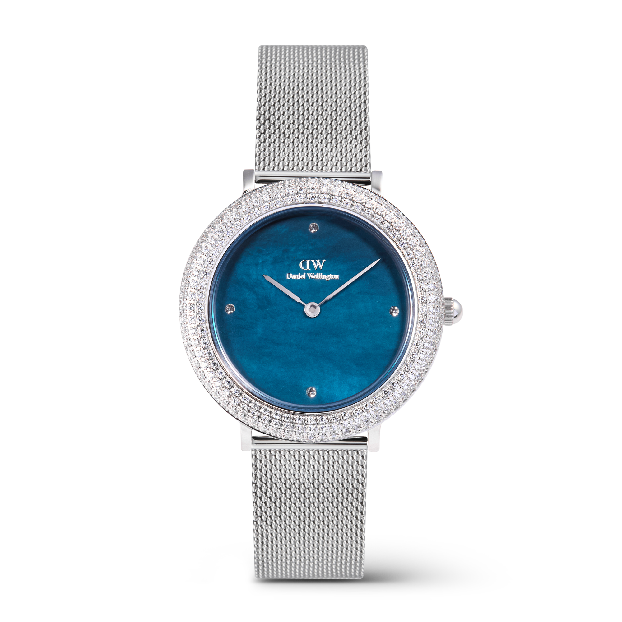 Crystalline Bezel Sterling Blue
