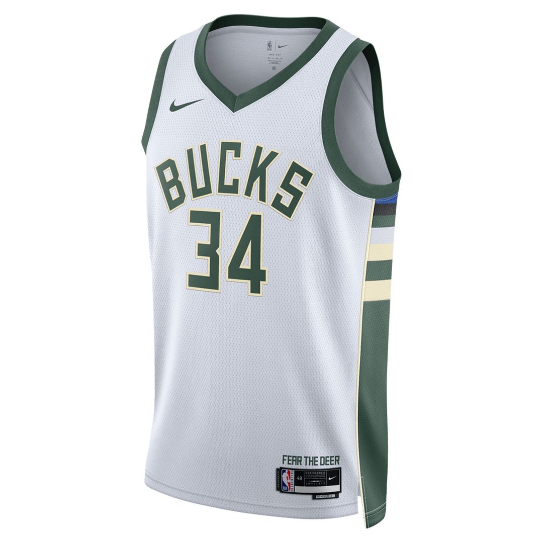 Giannis Antetokounmpo Milwaukee Bucks Nike Unisex Swingman Jersey - Association Edition - White