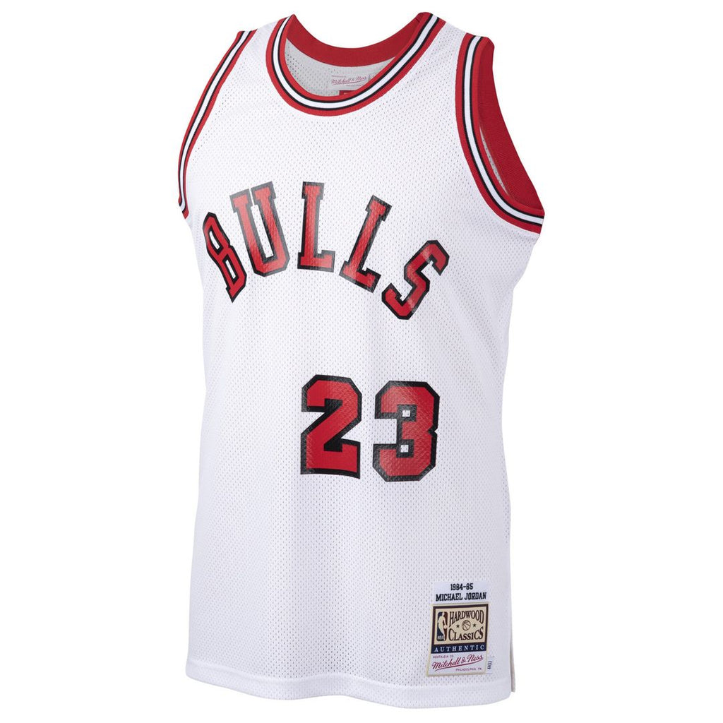 Michael Jordan Chicago Bulls Mitchell & Ness 1984/85 Hardwood Classics Rookie Authentic Jersey - White