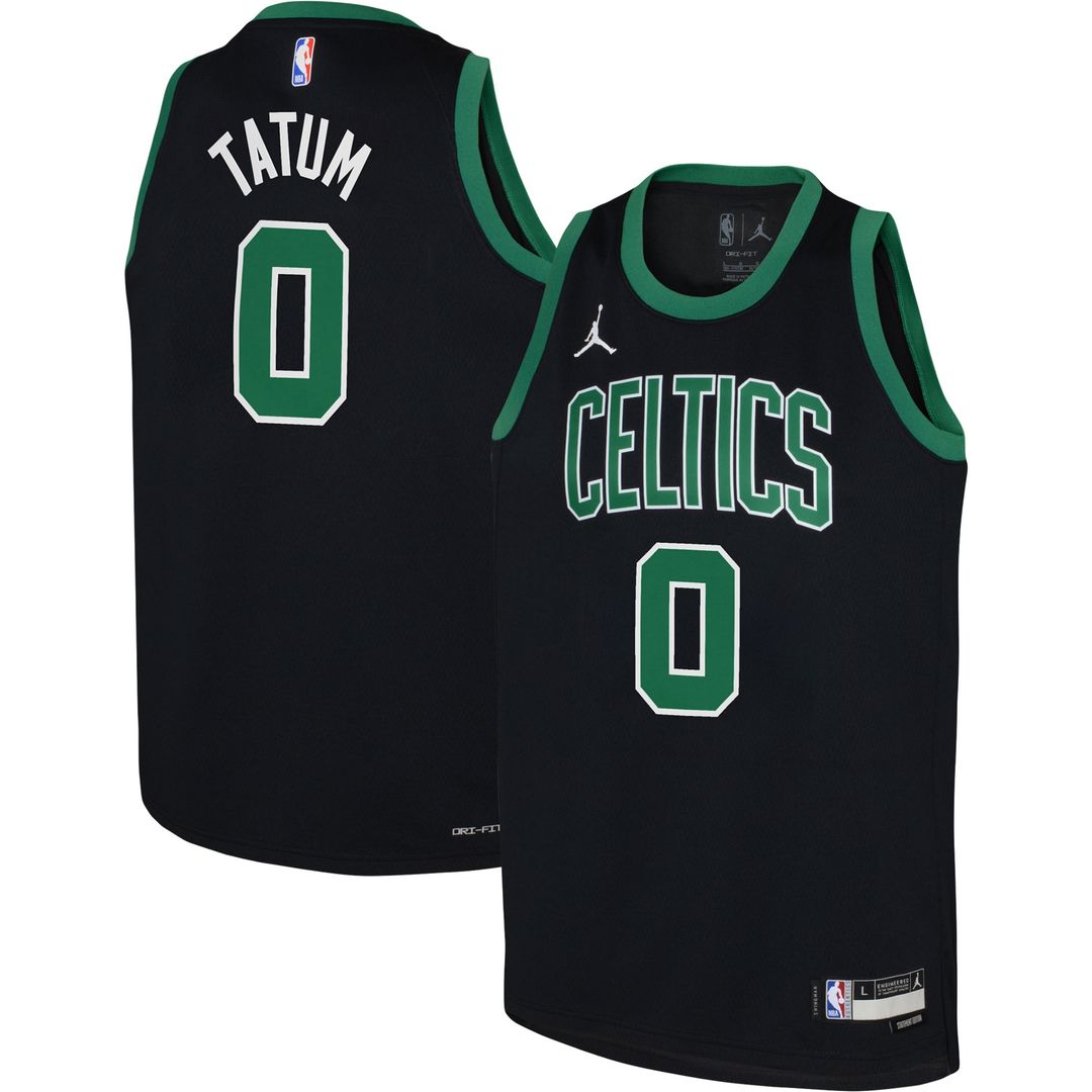 Jayson Tatum Boston Celtics Jordan Brand Youth Swingman Jersey - Statement Edition - Black