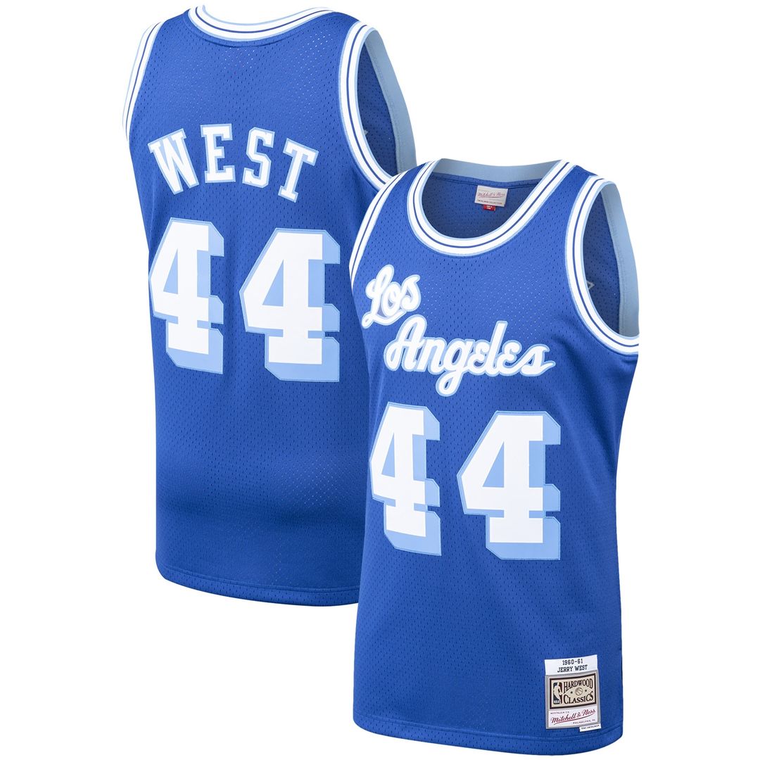 Jerry West Los Angeles Lakers Mitchell & Ness Hardwood Classics Swingman Jersey - Royal