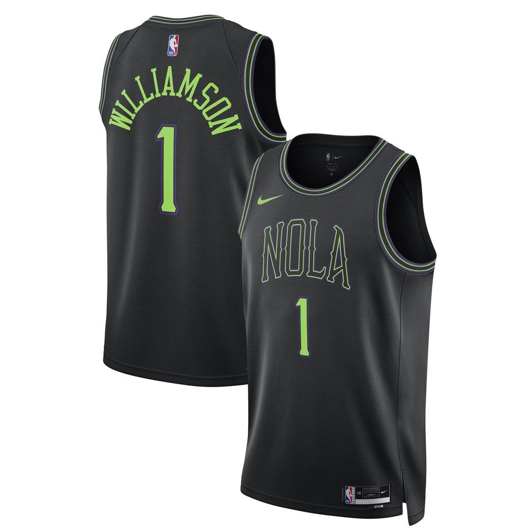 Zion Williamson New Orleans Pelicans Nike Unisex 2025/26 Swingman Jersey - Black - City Edition