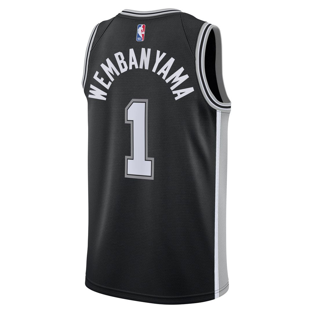 Victor Wembanyama San Antonio Spurs Nike Youth Swingman Jersey - Icon Edition - Black