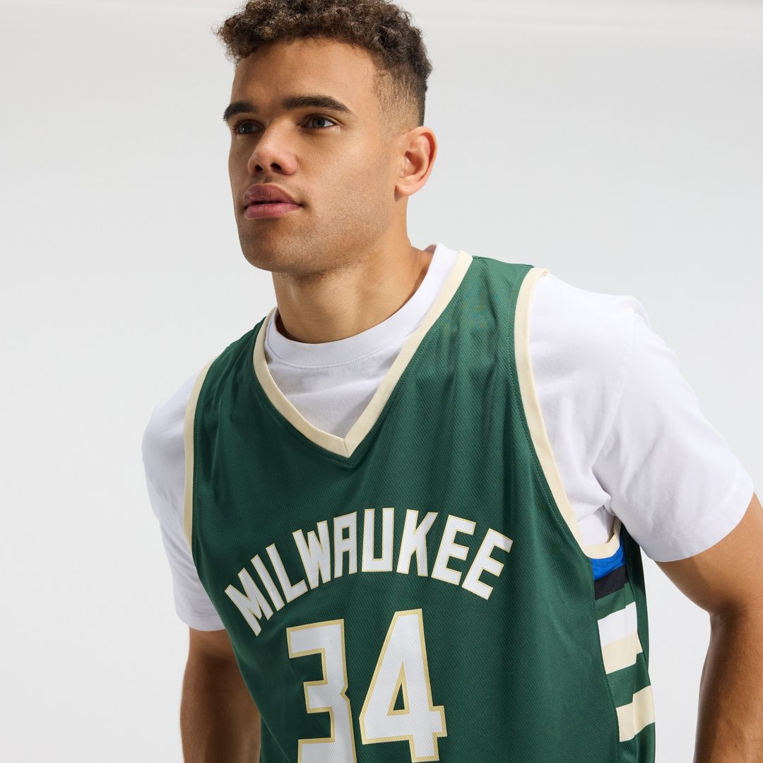 Giannis Antetokounmpo Milwaukee Bucks Fanatics Fast Break Replica Player Jersey - Icon Edition - Hunter Green
