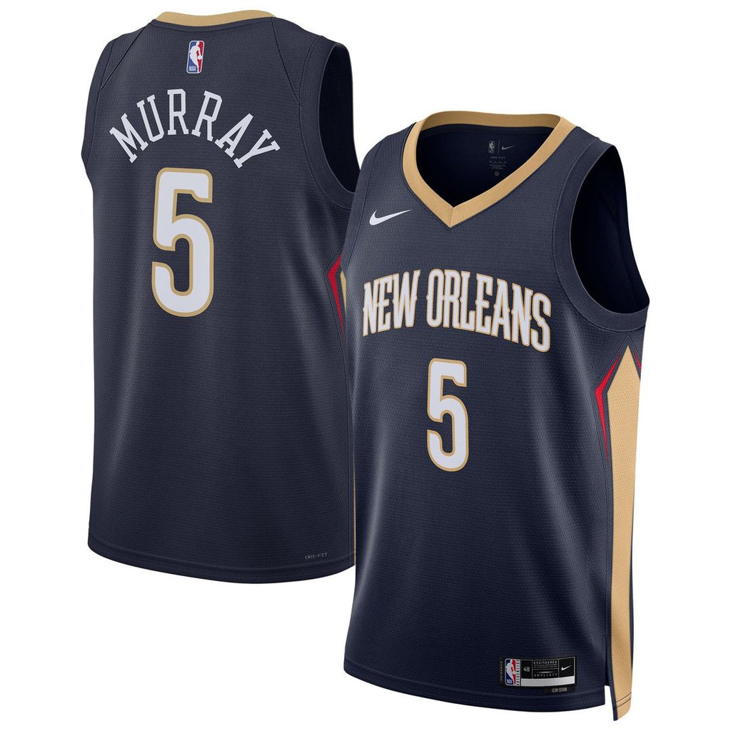 Dejounte Murray New Orleans Pelicans Nike Unisex 2024 Offseason Addition Nike Swingman Jersey - Navy